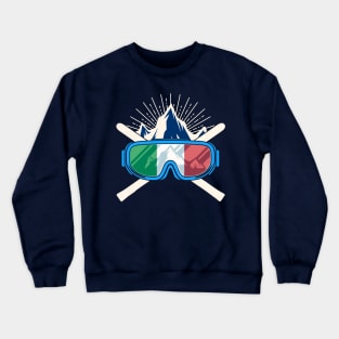 Ski Italia Italy Skiing Italiano Italian Crewneck Sweatshirt